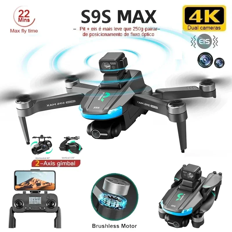 ใหม่S9S MAX MINI Drone 4K 2 แก - Drone Camera Hd บทวิจารณ์และราคา