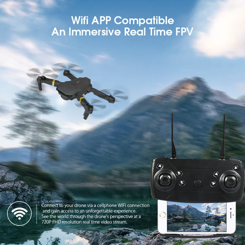 4K Eachine E58 Drone WIFI FPV  - Eachine Drone E58 บทวิจารณ์และราคา